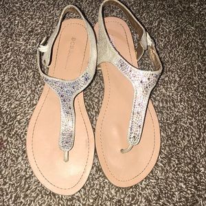 Bcbgeneration cream colored sandals.